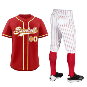 Uniformes de béisbol con logotipo personalizado de alta calidad, ropa deportiva lisa de secado rápido transpirable, último diseño - Product Image 4