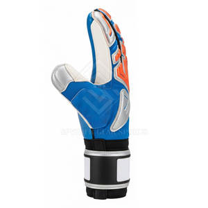 Gants de gardien de but en latex antidérapant de haute qualité, couleur personnalisée, avec fermeture à crochets et boucles et protection des doigts - Product Image 5