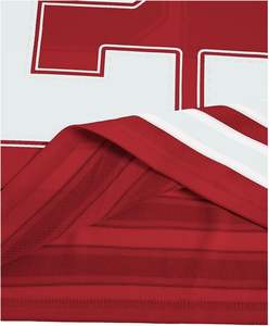 T-shirt en jersey de sport vintage personnalisé numéro 25 Streetwear de style sport rouge imprimé pour hommes impression d'équipe personnalisée disponible - Product Image 5