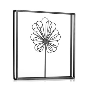 อุปกรณ์ตกแต่งผนังโลหะสีดำทำด้วยมือสไตล์โมเดิร์นสำหรับห้องนั่งเล่นห้องนอนบ้านสำนักงานในบรรยากาศดี - Product Image 2