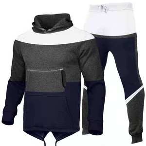 custom wholesale 2023 mens sport cotton sweatsuit blank <b>joggers</b> unisex jogging suit sets track zip cotton tracksuit - Product Image 2