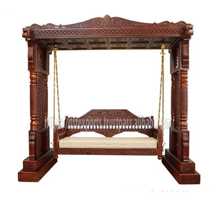 Columpio de madera de teca Maharaja Premium, divisor de habitación plegable moderno para hogares reales del Reino Unido, tamaño personalizado y Color, decoración del hogar indio - Product Image 4