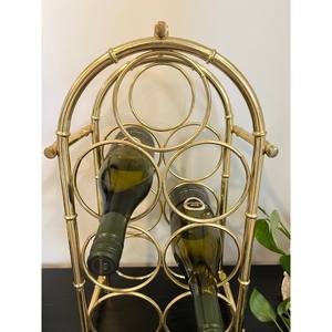 Estante de vino de latón 1970s, decoración Bohemia, decoración Vintage a granel en cantidad, diseño fabuloso, decoración increíble - Product Image 5