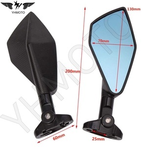Accessori Moto Specchietti Laterali Retrovisori Universali per YAMAHA R15 Tmax 500 <span class=keywords><strong>Kawasaki</strong></span> <span class=keywords><strong>Z</strong></span> <span class=keywords><strong>800</strong></span> 900 - Product Image 2