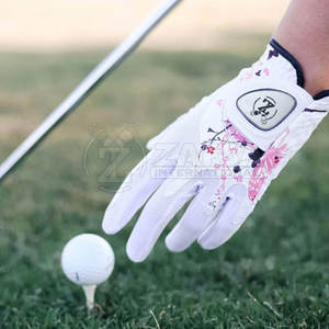 Soft Sheepskin Leather Custom Professional Left Hand <b>Women</b> <b>Golf</b> <b>Gloves</b> Custom Design High Quality - Product Image 5