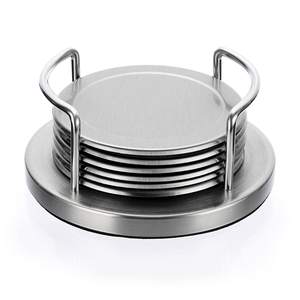 Round Shape Metal <b>Drink</b> Serving <b>Coaster</b> With Holder Silver Plated <b>for</b> Hotel & Restaurant <b>Drinks</b> Serving <b>Coaster</b> - Product Image 1