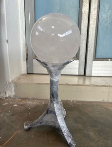 Esfera de Cuarzo Transparente Grande, Piedra Curativa de Cristal, Bola Redonda de Alta Calidad, Decoración para el Hogar, Ágata de Gujarat - Product Image 3