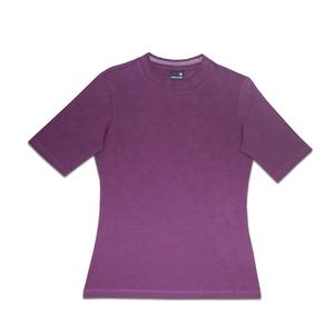 Camiseta en blanco de algodón orgánico de manga corta al por mayor de fábricas OEM, camiseta sostenible de alta calidad para mujer - Product Image 1