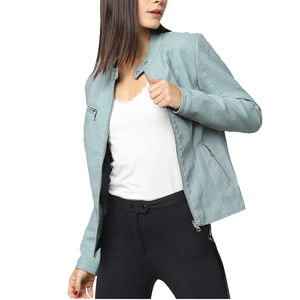 Womens Top Selling Casual Leather Coats Regular Fit Hot <b>Sale</b> Ladies Best Quality Fashionable Leather Motorbike Outwears Coats - Product Image 6