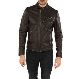 2025 OEM Service respirant vestes en cuir hommes couleur personnalisée hommes veste en cuir produit à manches longues veste en cuir pour hommes - Product Image 1
