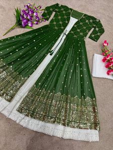 ชุดเสื้อคลุมและแจ็กเก็ตปักลายแบบเต็มใบ,เสื้อคลุมยาวปักลายแบบสวยงามสำหรับงานปาร์ตี้ดีไซน์ใหม่ - Product Image 3