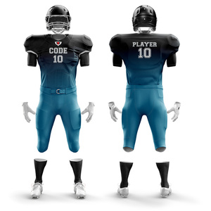 OEM de alta calidad 2025 uniforme de fútbol americano 100% equipo de poliéster Color sólido transpirable conjuntos de manga corta talla grande - Product Image 1