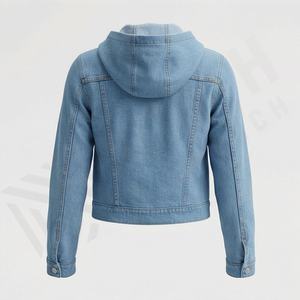 Veste en jean pour homme à prix de gros, vêtement décontracté, doublure personnalisée, couleur personnalisée, jean long, logo personnalisé imprimé sur le devant - Product Image 2
