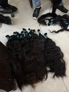 Vendeurs de paquets de cheveux vierges vietnamiens non traités cuticule intacte en vrac double trame extensions de cheveux humains bruts du temple indien - Product Image 2