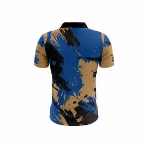 Polo OEM con logotipo personalizado para hombre, 100% poliéster, secado rápido, impresión por sublimación, ropa deportiva de alta calidad para adultos - Product Image 3