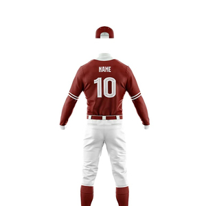 High Quality Adult Baseball Uniform Set Breathable 100% Polyester Customized Designs Fully Sublimation Printed 460g Fabric Made - Product Image 3