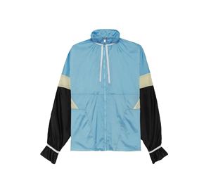 Vestes coupe-vent imperméables à capuche pour femmes, vêtements respirants, veste coupe-vent en nylon à blocs de couleur pour femmes - Product Image 1