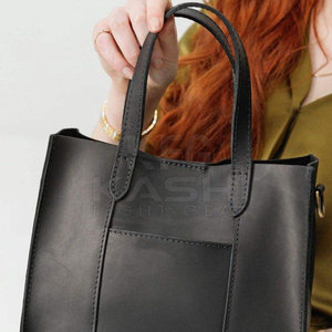 Bolso de Cuero Suave de Gran Capacidad, Clásico y Moderno, para Mujer, Tipo Tote, Bandolera, con Cierre de Cremallera, para el Trabajo, Viajes y Uso Diario - Product Image 6