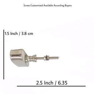 Handmade Modern Handle Pull White Resin Silver Metal <b>Long</b> T Bar Cabinet Knobs for Kitchen Bedroom Bathroom & Living Room Use - Product Image 2