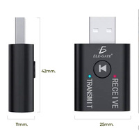 Mini USB para Adaptador Bluetooth 5.0 con Chipset NRF52840, Transmisor y Receptor