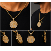 Pendentif Lion Hip Hop en Argent 925 Plaqué Or avec Moissanite, Entièrement Sertie de VVS, Personnalisé pour Homme, Certifié, Vente en Gros