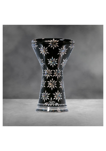 Auténtica Darbuka Gawharet El Fan Black Starburst Sombaty de 23 cm con Perlas - Product Image 5