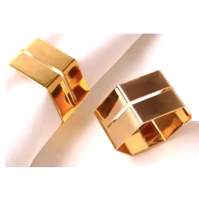 Anillos de Servilleta de Metal de Diseño Artesanal, Atractivos Accesorios Decorativos para Mesa de Bodas y Fiestas a un Precio Económico - Product Image 4