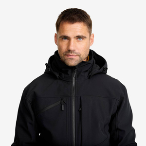 Chaqueta de caparazón suave que ofrece un fuerte aislamiento, tela suave y transpirable y exterior resistente al viento para viajes en clima frío. - Product Image 5