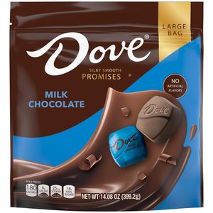 DOVE PROMISES Milk <b>Chocolate</b> Candy, <b>Individually</b> <b>Wrapped</b> <b>Chocolate</b> Candy, 14.08 oz Bag - Product Image 5