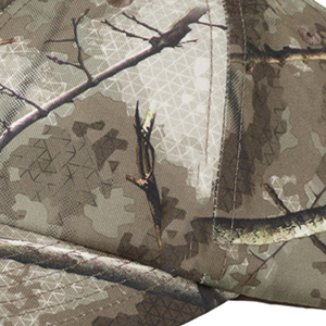 Silent fabric camouflage <b>cap</b> for hunting with secure closure lightweight and durable fit - Product Image 6