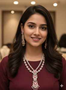 Ensemble collier et boucles d'oreilles avec un très beau charme de rose, pierre rose, pierres ovales rose blush douces avec des bords sertis de cristaux - Product Image 2