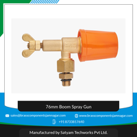 Buse de pulvérisation de flèche à capuchon conique en céramique professionnelle de 76mm avec connecteur pulvérisateur agricole à haute pression pour une utilisation sur le terrain