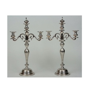 Candelabro de Metal Estilo Antiguo, Portavelas Decorativo para Centro de Mesa de Comedor y Decoración de Eventos - Product Image 6