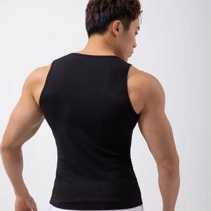 Chaleco deportivo de verano para hombre, chaleco elástico de secado rápido para el sudor, Base transpirable de punto sin mangas para correr al aire libre Formal - Product Image 6