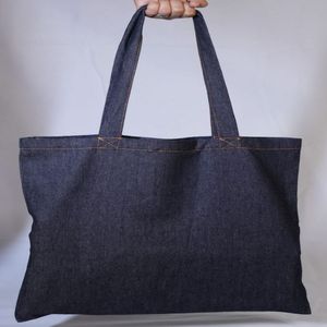 Bolsa de mano de algodón 100% ecológica personalizada, grande, resistente, reutilizable, bolsa de compras para comestibles, con mango superior, cierre de cremallera para llevar en la playa - Product Image 5
