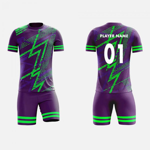 Nuevos últimos diseños personalizados de alta calidad de los hombres Jersey Kits Team Club Soccer Wear Set Football Soccer Jersey Soccer Uniformes Sets - Product Image 1