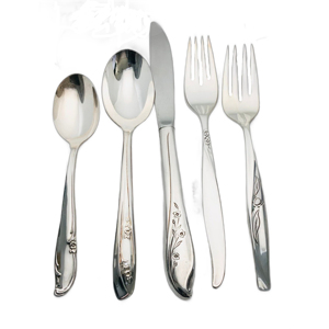 Suministros indios de alta calidad Directo de fábrica India Cucharas Tenedores Cuchillos Juego de Cubiertos de acero inoxidable de alta calidad para restaurante - Product Image 1