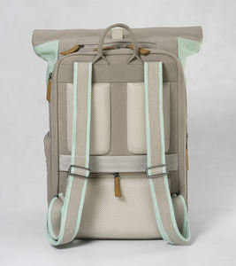 กระเป๋าเป้สะพายหลังแล็ปท็อปสไตล์วินเทจ Pugmark ทำจากผ้าแคนวาสเคลือบแว็กซ์ สำหรับทุกเพศ ป้องกันการโจรกรรม กันน้ำ ดีไซน์สำหรับนักเรียน - Product Image 5