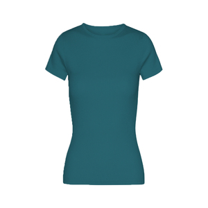 Nueva Camiseta Personalizada para Mujer, Cuello Redondo, Manga Corta, Lisa, Antiarrugas, Ecológica, de Algodón Orgánico, Transpirable - Product Image 1