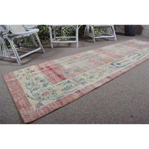 Vintage Rug, 2.7x9.6 ft <b>Runner</b> Rug, <b>Red</b> Persian Wool Turkish Rug - Product Image 5