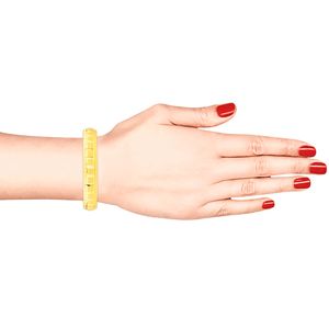 Bijoux anciens indiens bijoux en or brillant plaqué gravé mariée bracelet bracelet ensemble bijoux pour femmes - Product Image 2