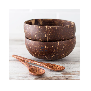 Cuencos de coco únicos y naturales Cuenco de cáscara de coco hecho a mano ecológico natural Cuencos de ensalada pequeños de madera - Product Image 4