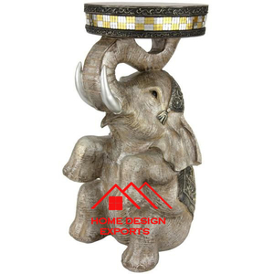 Plateau à feuilles en aluminium plaqué or 2024 Plateau décoratif tendance en forme de plaqué or pour mariage et fête - Product Image 5