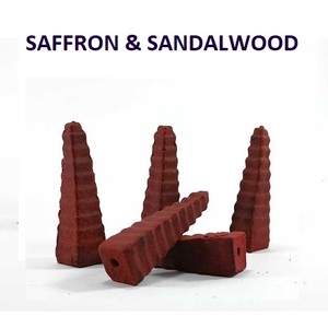 Conos de incienso de sándalo y azafrán orgánico, superventas, en la India, al mejor precio (rojo) - Product Image 1