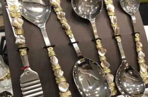 Juego de cubiertos de lujo de Metal decorativo de Venta caliente para uso en hoteles y restaurantes domésticos a precio mayorista - Product Image 2
