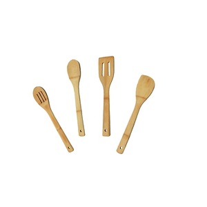 Cuillère à café en bambou réutilisable de haute qualité Cuillère à mélanger à long manche Cuisine Condiment Cuillère en bambou - Product Image 3