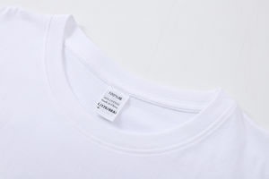 2025 alta calidad 360g 100% algodón patrón sólido Camiseta de manga corta para hombres personalizable - Product Image 4