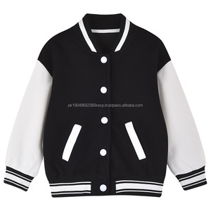 Blouson bombardier de baseball à logo personnalisé OEM pour garçons vestes d'université de baseball décontractées en coton pour enfants pour garçons et filles - Product Image 5