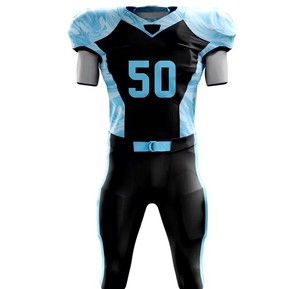 ชุดฟุตบอลอเมริกันสำหรับผู้ชายกางเกงขาสั้นเสื้อระบายอากาศได้ดีเสื้อทีมออกแบบปักลายตัวเลขขนาดพิเศษในราคาที่ดี - Product Image 5