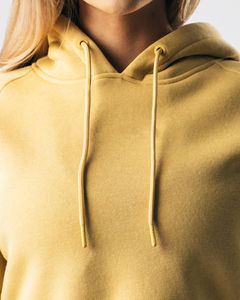 Women's Casual Crop <b>Hoodie</b> with Drawstring Breathable Street Style <b>Workout</b> Hooded Top Front Logo Made in Pakistan - Product Image 4
